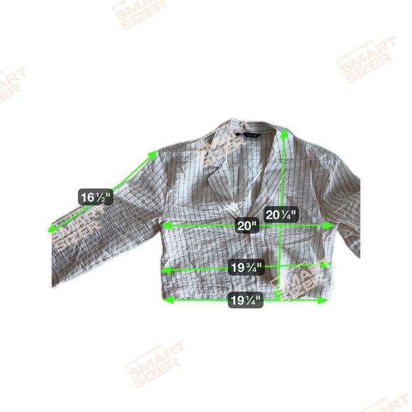 3 for $9 Zara Crinkle Cropped Top S Oversized Button Up - Picture 2 of 6